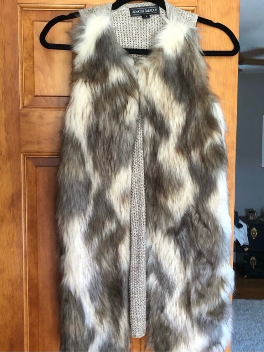 Faux fur vest